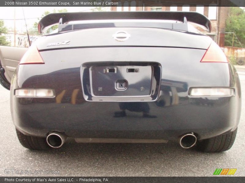San Marino Blue / Carbon 2008 Nissan 350Z Enthusiast Coupe