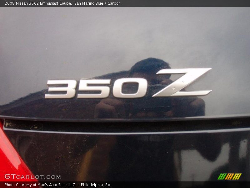 San Marino Blue / Carbon 2008 Nissan 350Z Enthusiast Coupe