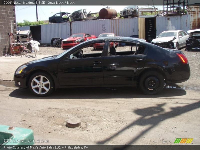 Onyx Black / Black 2006 Nissan Maxima 3.5 SE