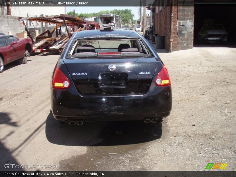 Onyx Black / Black 2006 Nissan Maxima 3.5 SE