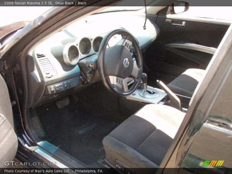 Onyx Black / Black 2006 Nissan Maxima 3.5 SE
