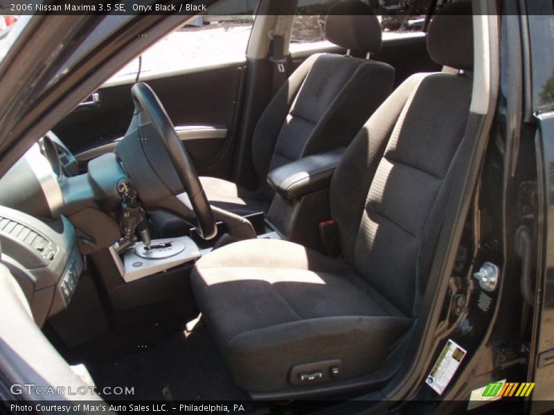 Onyx Black / Black 2006 Nissan Maxima 3.5 SE