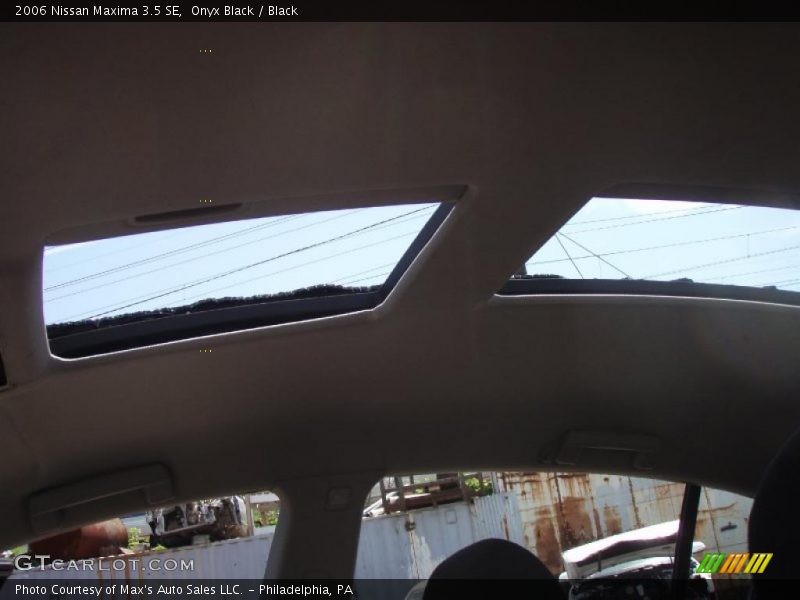 Onyx Black / Black 2006 Nissan Maxima 3.5 SE
