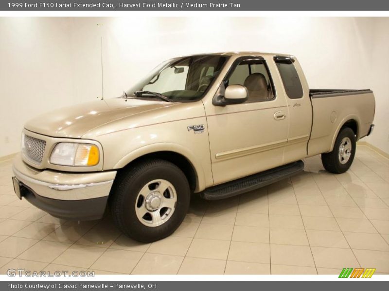 Harvest Gold Metallic / Medium Prairie Tan 1999 Ford F150 Lariat Extended Cab