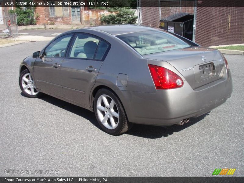 Spirited Bronze Pearl / Frost 2006 Nissan Maxima 3.5 SE