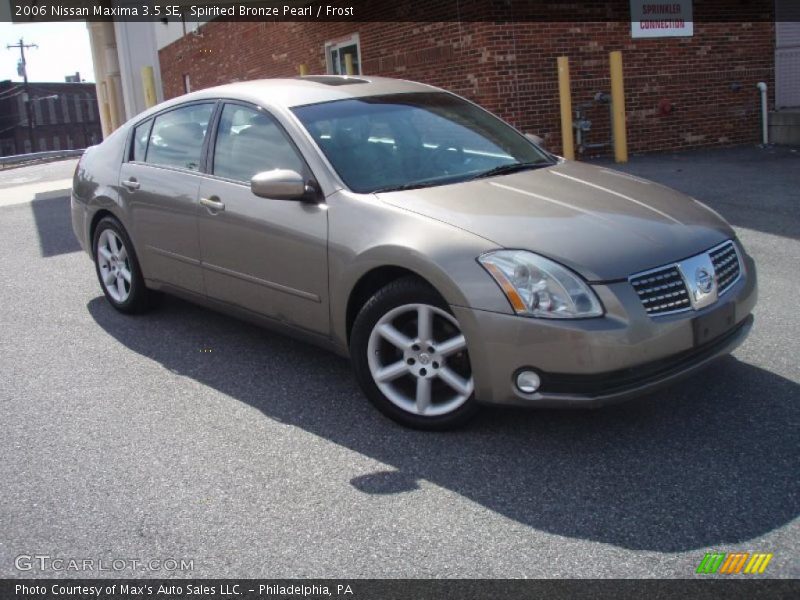 Spirited Bronze Pearl / Frost 2006 Nissan Maxima 3.5 SE