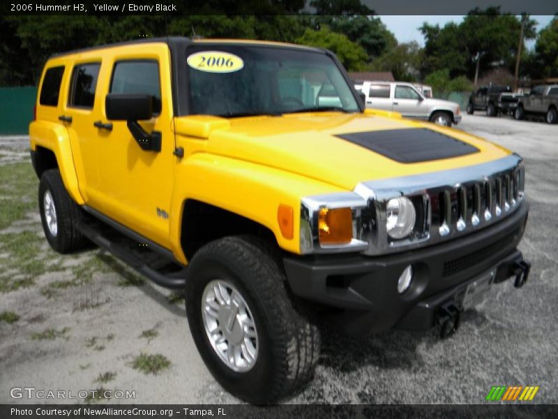Yellow / Ebony Black 2006 Hummer H3
