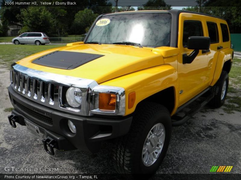 Yellow / Ebony Black 2006 Hummer H3