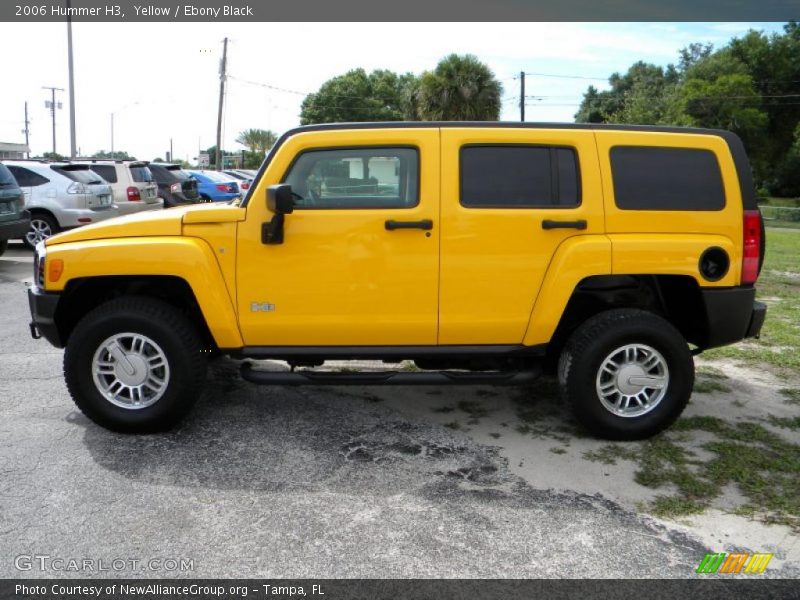 Yellow / Ebony Black 2006 Hummer H3