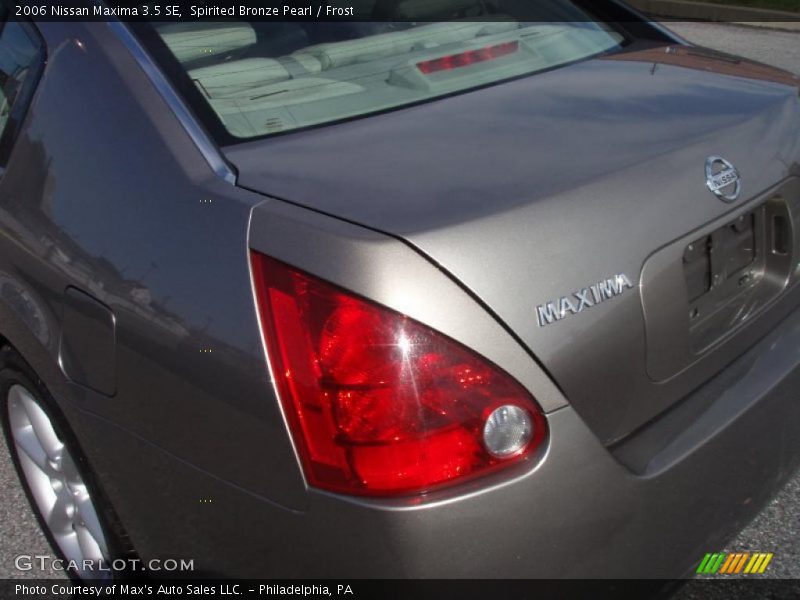 Spirited Bronze Pearl / Frost 2006 Nissan Maxima 3.5 SE