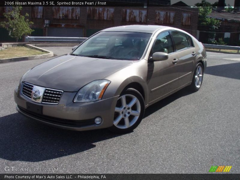 Spirited Bronze Pearl / Frost 2006 Nissan Maxima 3.5 SE