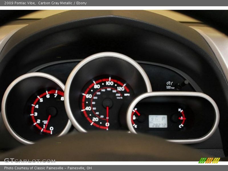 Carbon Gray Metallic / Ebony 2009 Pontiac Vibe