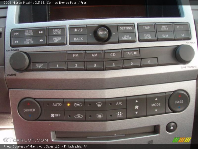 Spirited Bronze Pearl / Frost 2006 Nissan Maxima 3.5 SE