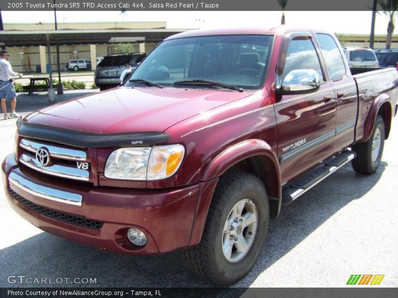 Salsa Red Pearl / Taupe 2005 Toyota Tundra SR5 TRD Access Cab 4x4