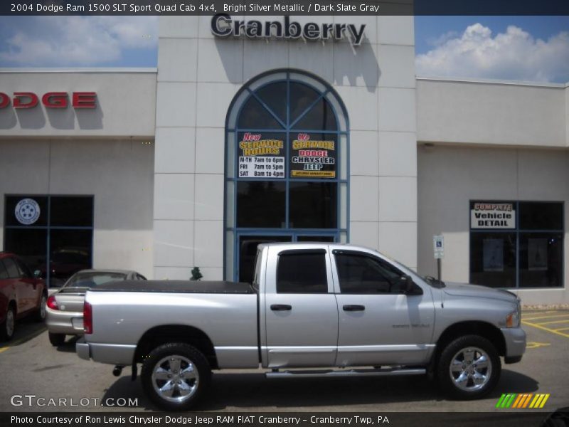 Bright Silver Metallic / Dark Slate Gray 2004 Dodge Ram 1500 SLT Sport Quad Cab 4x4