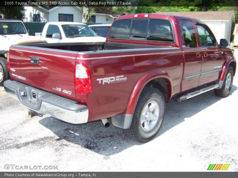Salsa Red Pearl / Taupe 2005 Toyota Tundra SR5 TRD Access Cab 4x4