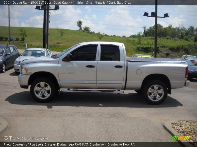 Bright Silver Metallic / Dark Slate Gray 2004 Dodge Ram 1500 SLT Sport Quad Cab 4x4