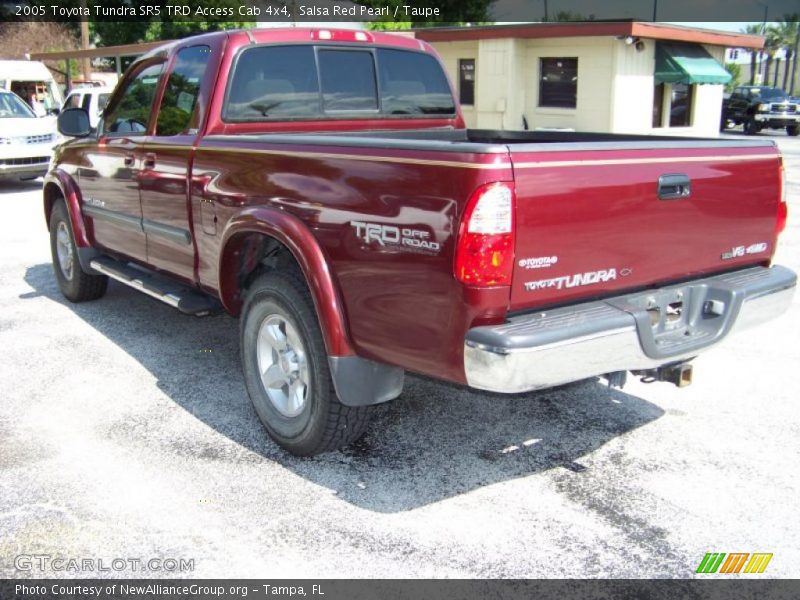 Salsa Red Pearl / Taupe 2005 Toyota Tundra SR5 TRD Access Cab 4x4