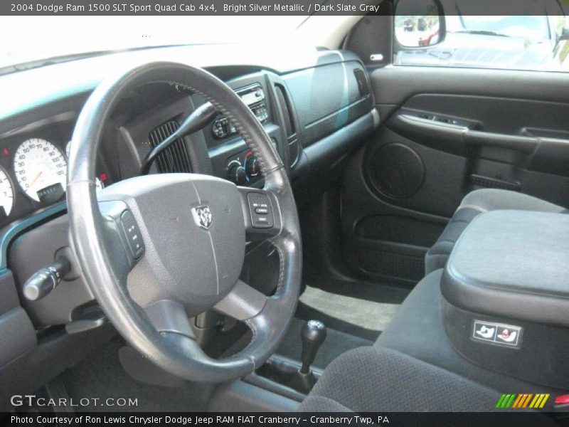 Bright Silver Metallic / Dark Slate Gray 2004 Dodge Ram 1500 SLT Sport Quad Cab 4x4
