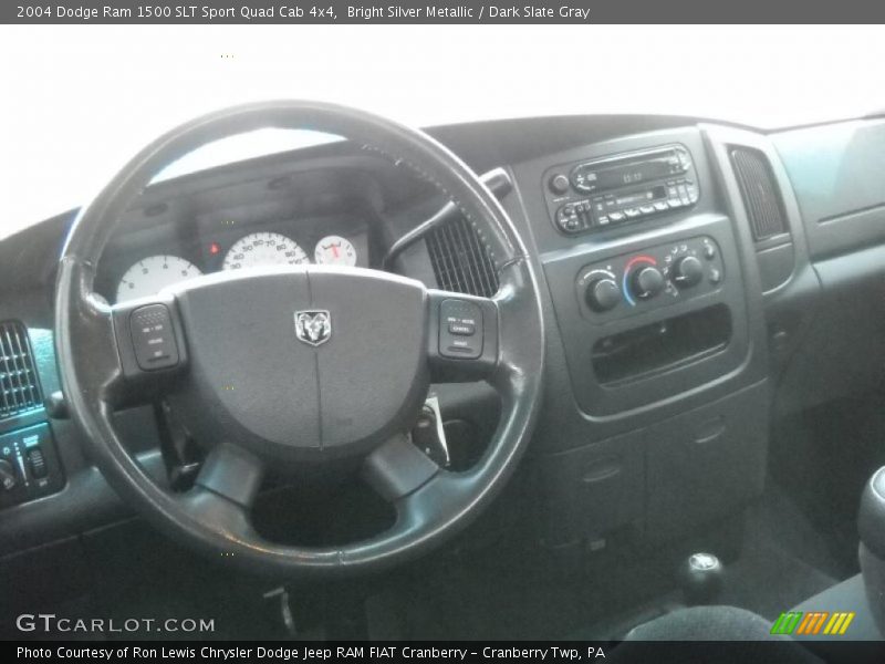 Bright Silver Metallic / Dark Slate Gray 2004 Dodge Ram 1500 SLT Sport Quad Cab 4x4