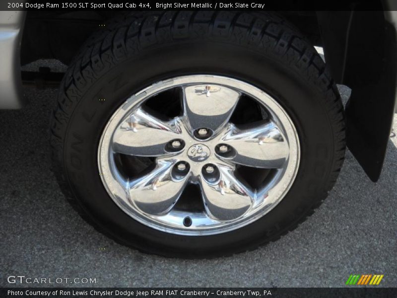 Bright Silver Metallic / Dark Slate Gray 2004 Dodge Ram 1500 SLT Sport Quad Cab 4x4