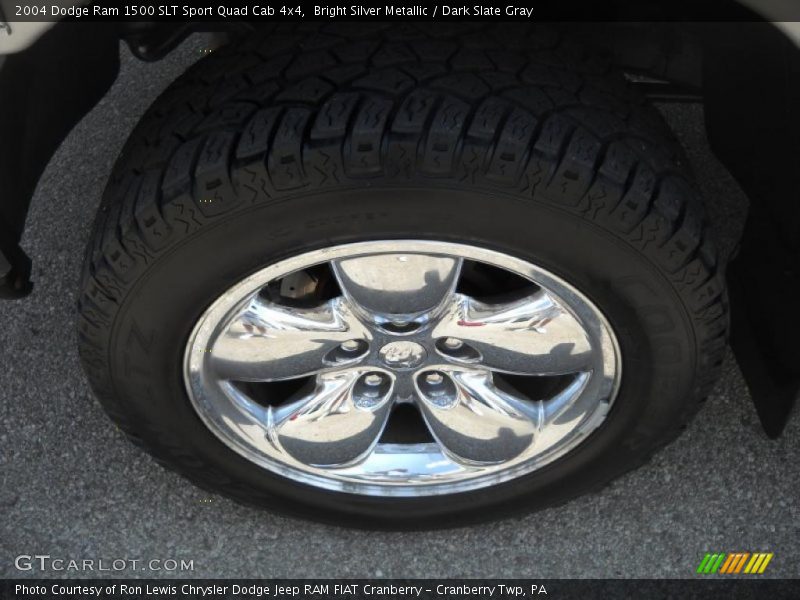 Bright Silver Metallic / Dark Slate Gray 2004 Dodge Ram 1500 SLT Sport Quad Cab 4x4