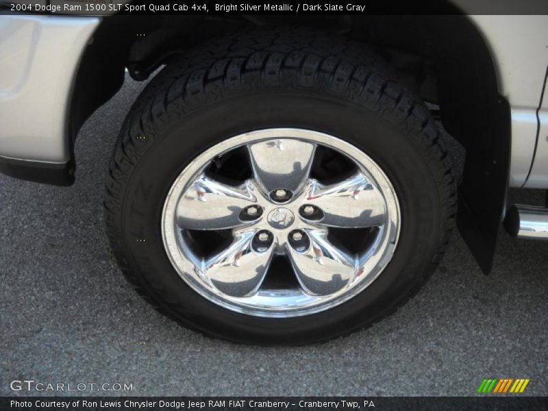 Bright Silver Metallic / Dark Slate Gray 2004 Dodge Ram 1500 SLT Sport Quad Cab 4x4