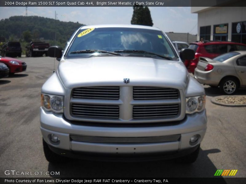 Bright Silver Metallic / Dark Slate Gray 2004 Dodge Ram 1500 SLT Sport Quad Cab 4x4