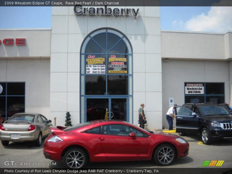 Rave Red Pearl / Dark Charcoal 2009 Mitsubishi Eclipse GT Coupe
