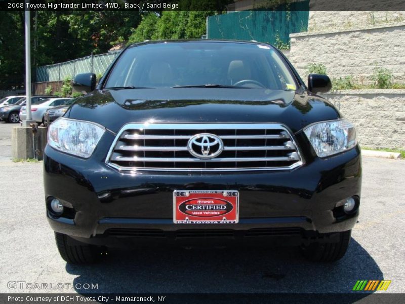 Black / Sand Beige 2008 Toyota Highlander Limited 4WD