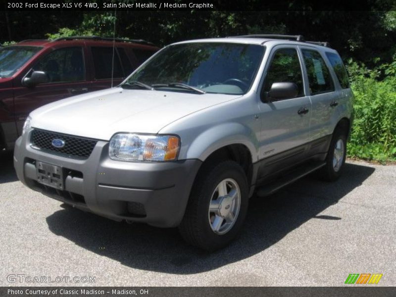 Satin Silver Metallic / Medium Graphite 2002 Ford Escape XLS V6 4WD