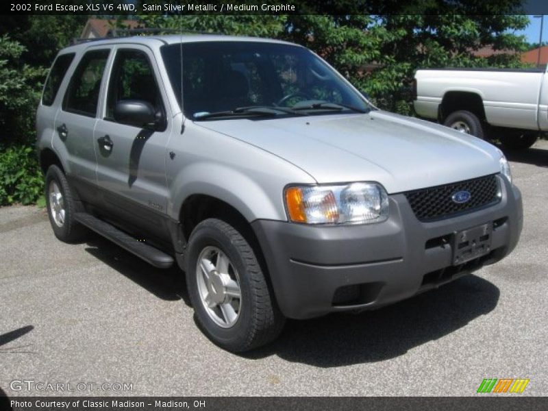 Satin Silver Metallic / Medium Graphite 2002 Ford Escape XLS V6 4WD