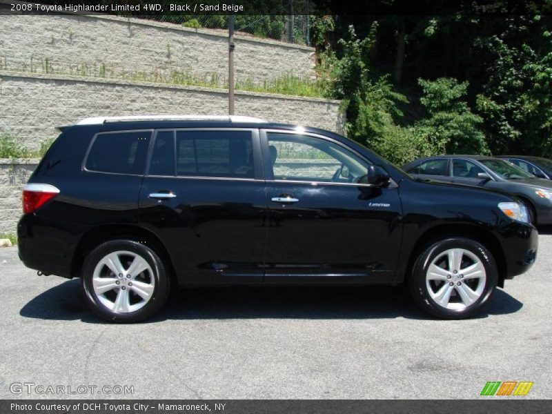 Black / Sand Beige 2008 Toyota Highlander Limited 4WD