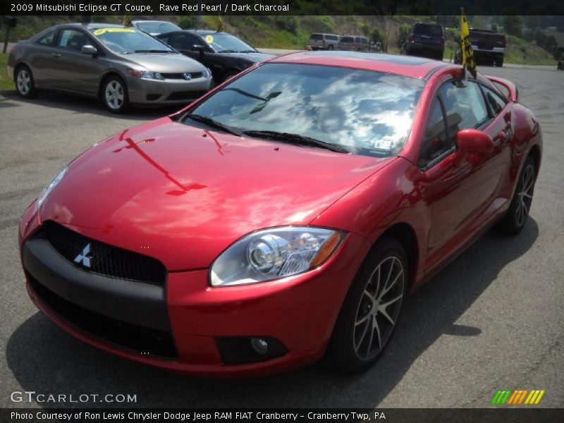 Rave Red Pearl / Dark Charcoal 2009 Mitsubishi Eclipse GT Coupe