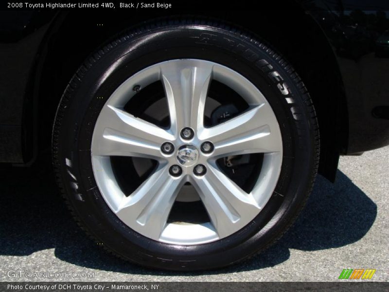 Black / Sand Beige 2008 Toyota Highlander Limited 4WD