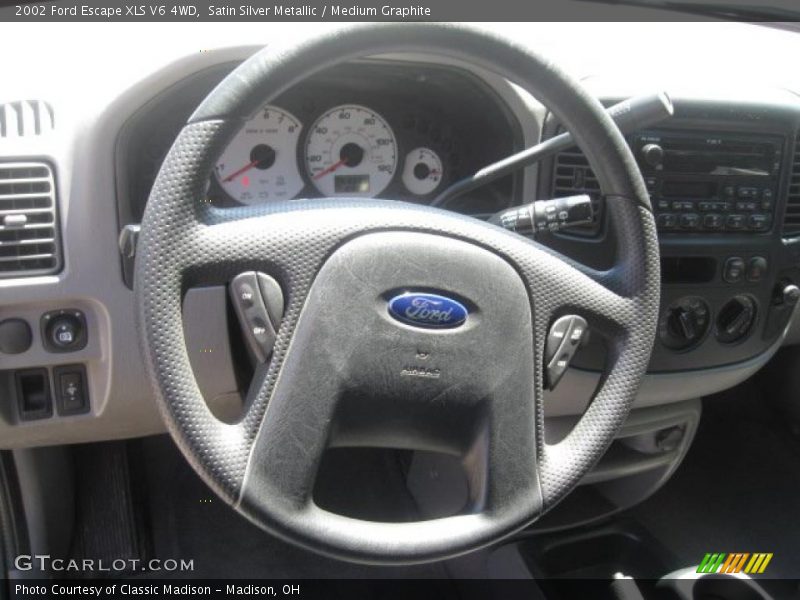 Satin Silver Metallic / Medium Graphite 2002 Ford Escape XLS V6 4WD