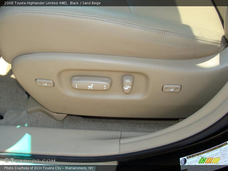 Black / Sand Beige 2008 Toyota Highlander Limited 4WD