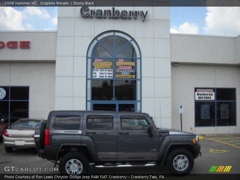 Graphite Metallic / Ebony Black 2008 Hummer H3