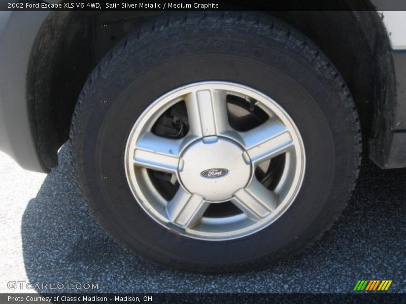 Satin Silver Metallic / Medium Graphite 2002 Ford Escape XLS V6 4WD