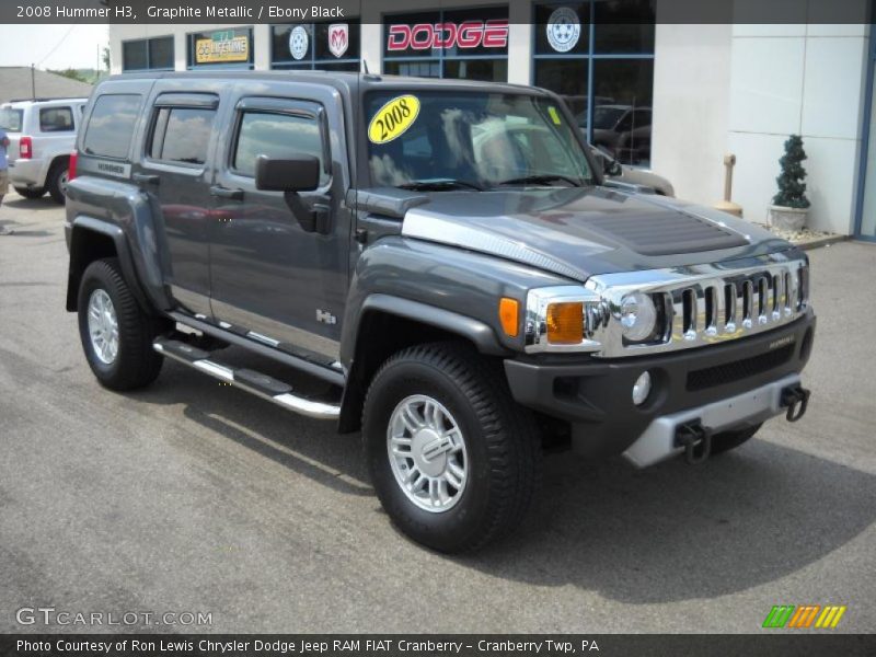 Graphite Metallic / Ebony Black 2008 Hummer H3
