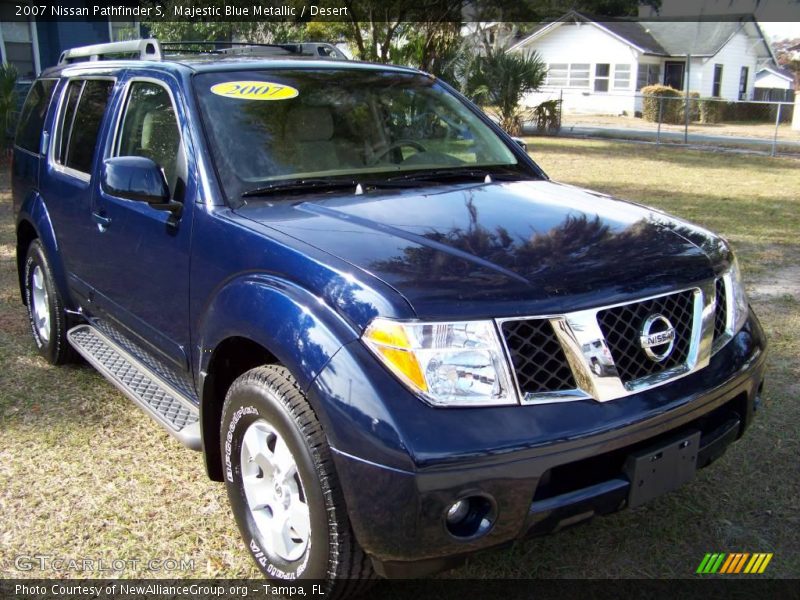 Majestic Blue Metallic / Desert 2007 Nissan Pathfinder S