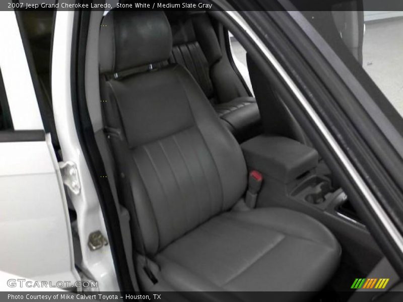 Stone White / Medium Slate Gray 2007 Jeep Grand Cherokee Laredo