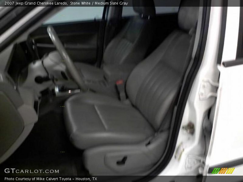 Stone White / Medium Slate Gray 2007 Jeep Grand Cherokee Laredo
