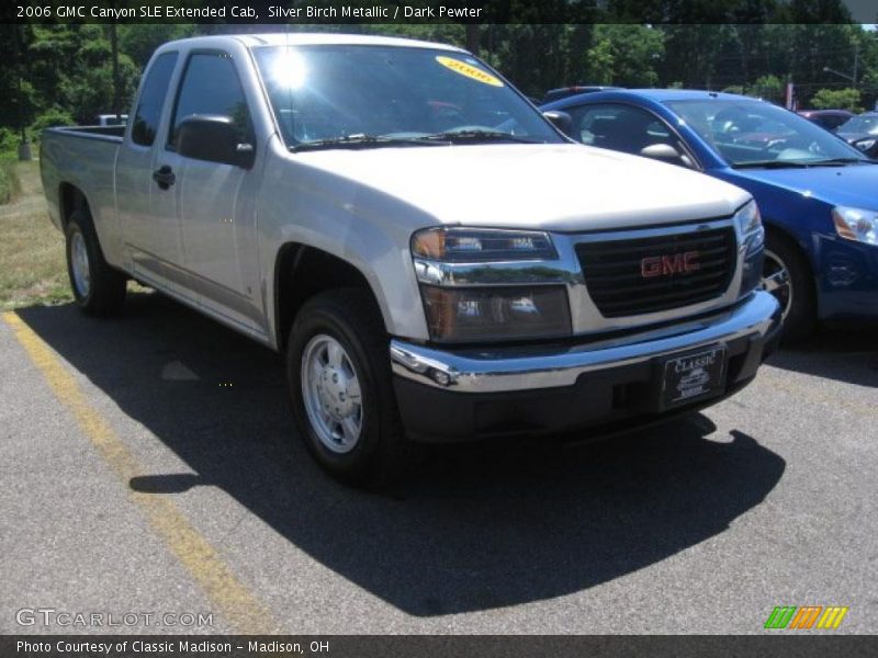 Silver Birch Metallic / Dark Pewter 2006 GMC Canyon SLE Extended Cab