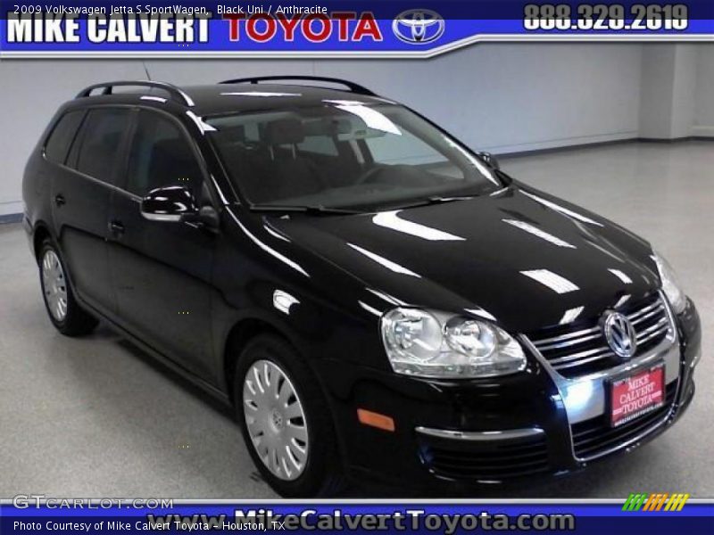 Black Uni / Anthracite 2009 Volkswagen Jetta S SportWagen