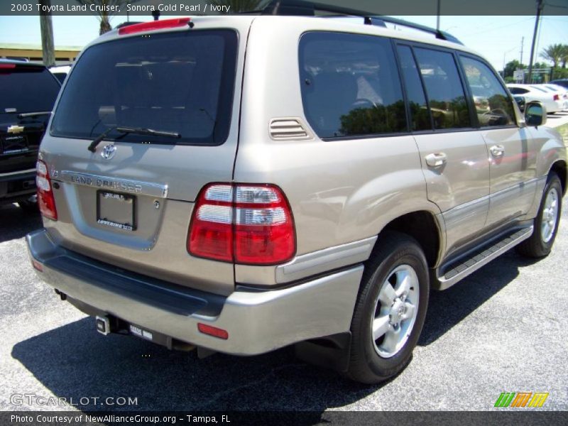 Sonora Gold Pearl / Ivory 2003 Toyota Land Cruiser