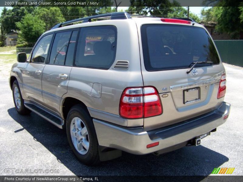 Sonora Gold Pearl / Ivory 2003 Toyota Land Cruiser