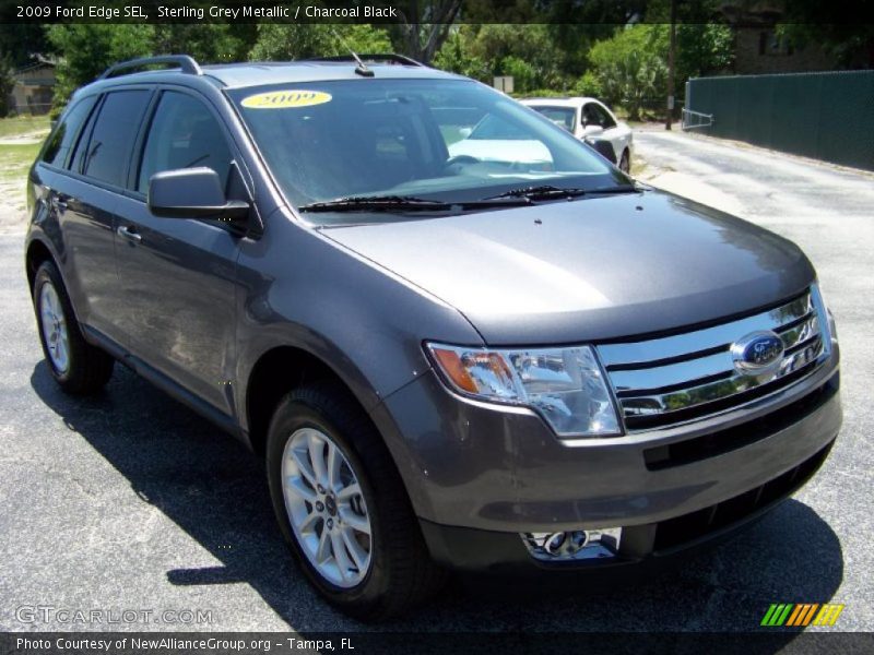 Sterling Grey Metallic / Charcoal Black 2009 Ford Edge SEL