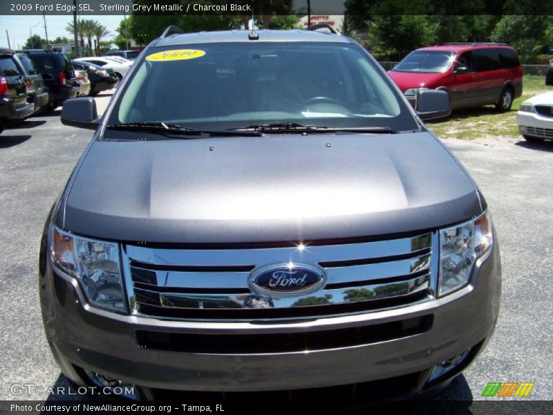 Sterling Grey Metallic / Charcoal Black 2009 Ford Edge SEL