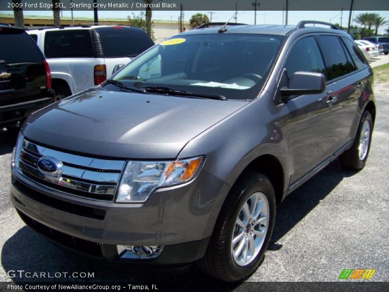 Sterling Grey Metallic / Charcoal Black 2009 Ford Edge SEL